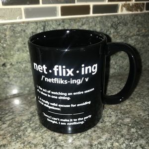 Netflixing mug